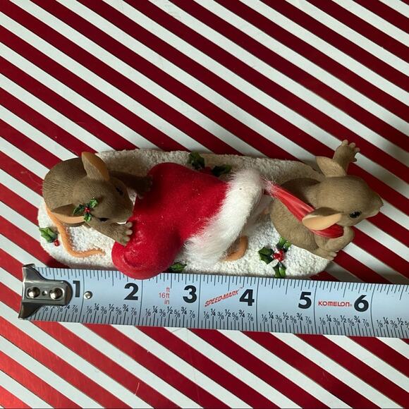 Charming Tails by Fitz and Floyd "Getting Ready for Santa" 38 of 5,000 Figurine - Picture 10 of 10